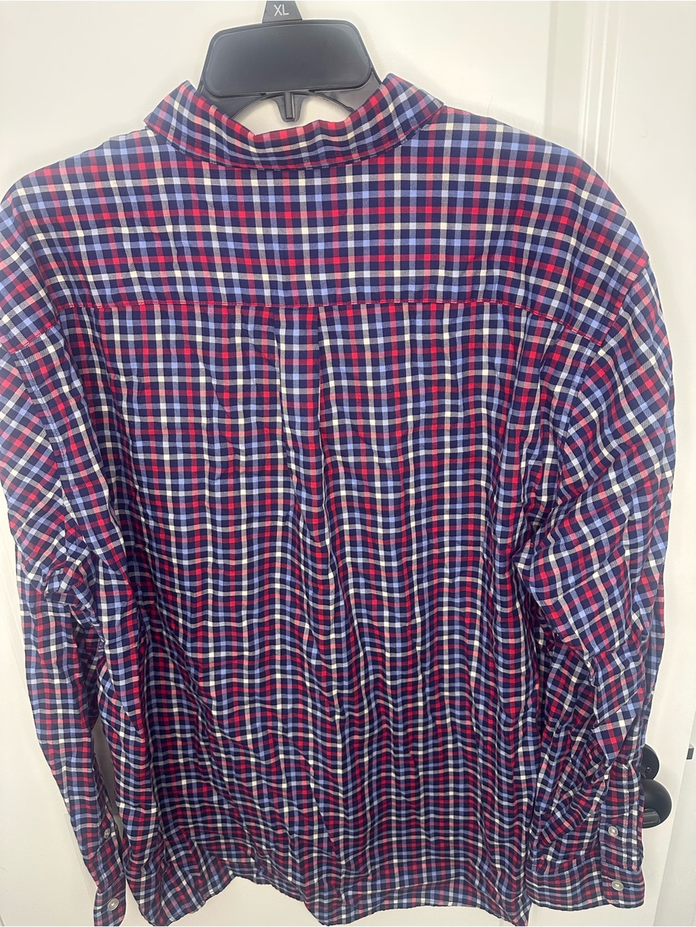 Vineyard Vines Men's Plaid Button-Down Classic Fit Whale Shirt Red/Navy Size XL - Picture 4 of 4